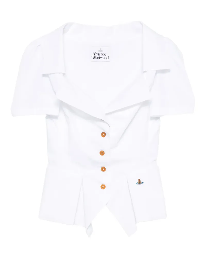 Vivienne Westwood Monday Hemd mit Schößchen - Weiß Weiß