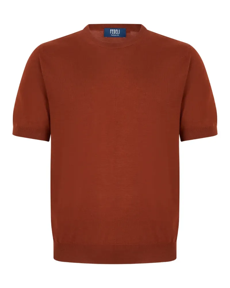 Fedeli short-sleeved round-neck T-shirt - Rot Rot