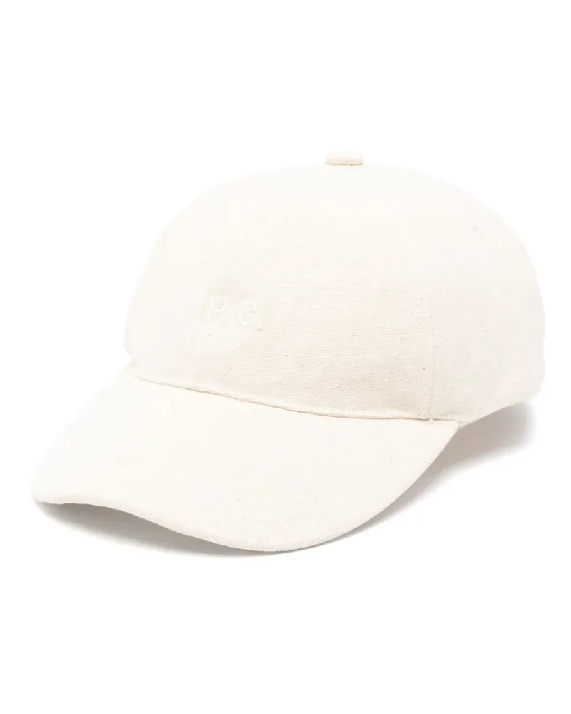 A.P.C. Charlie Baseballkappe mit Logo-Stickerei - Nude Nude