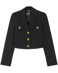 Versace Uniform Cropped-Jacke Schwarz