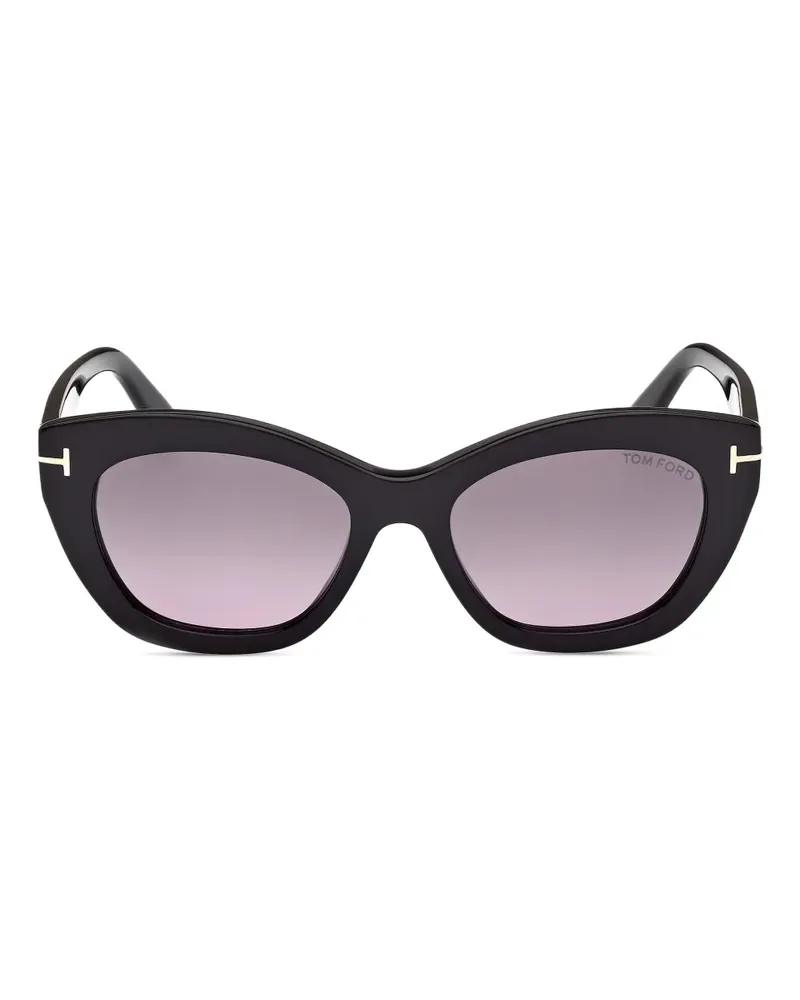 Tom Ford Cat-Eye-Sonnenbrille - Schwarz Schwarz