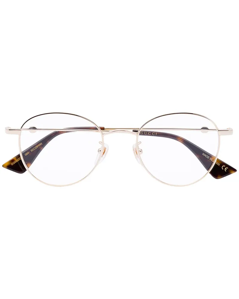 Gucci Brille mit rundem Gestell - Gold Gold