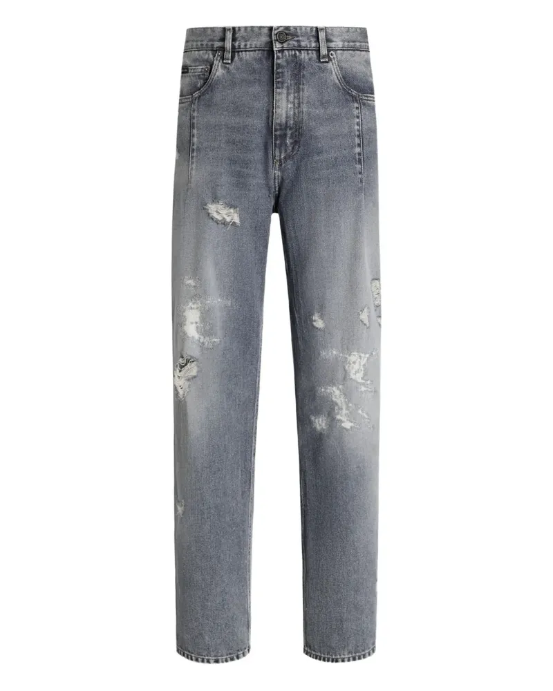Dolce & Gabbana Jeans im Distressed-Look - Blau Blau