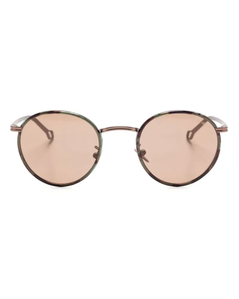 Giorgio Armani Sonnenbrille mit rundem Gestell - Braun Braun
