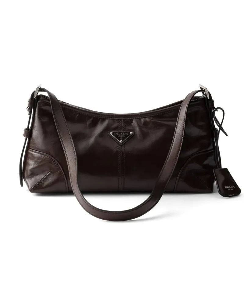 Prada Mittelgroße Aimée Schultertasche - Braun Braun