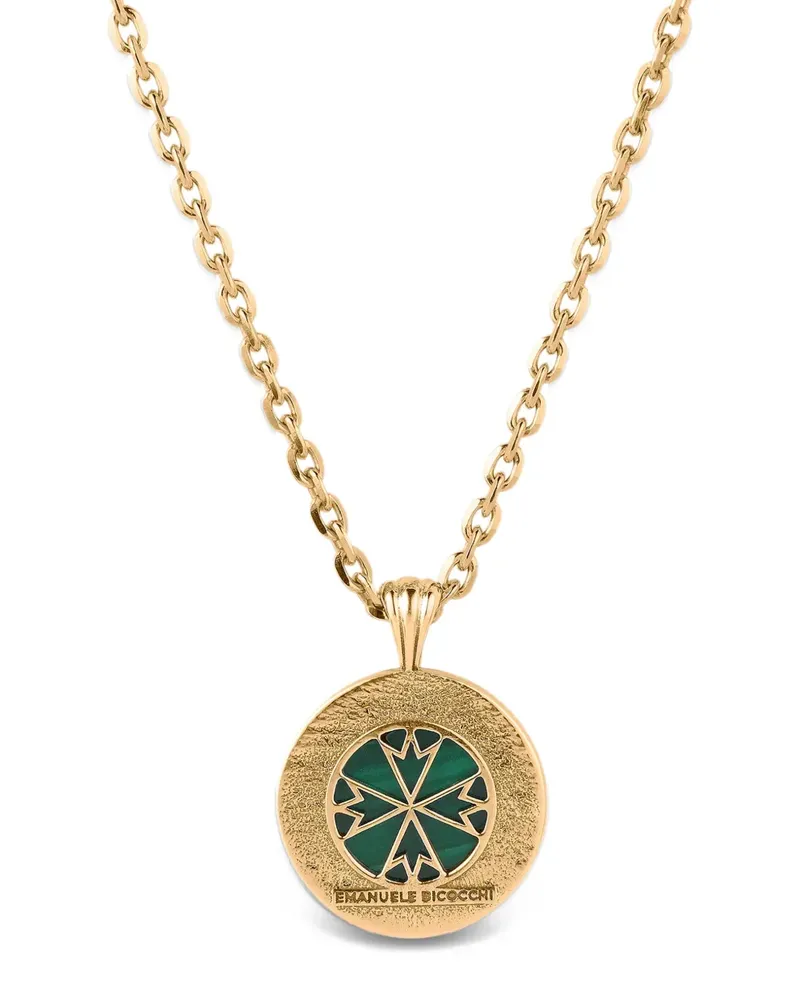 Emanuele Bicocchi Pyramid amulet necklace - Gold Gold