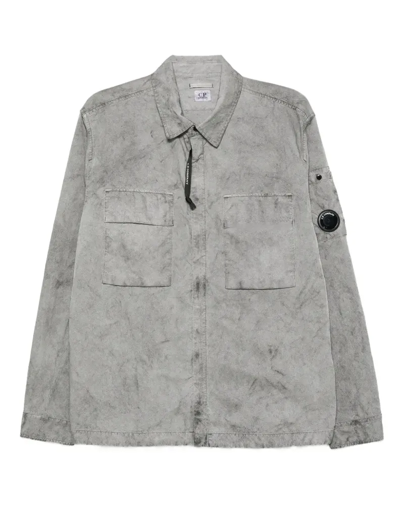 C.P. Company Hemdjacke mit Linsen-Detail - Grau Grau