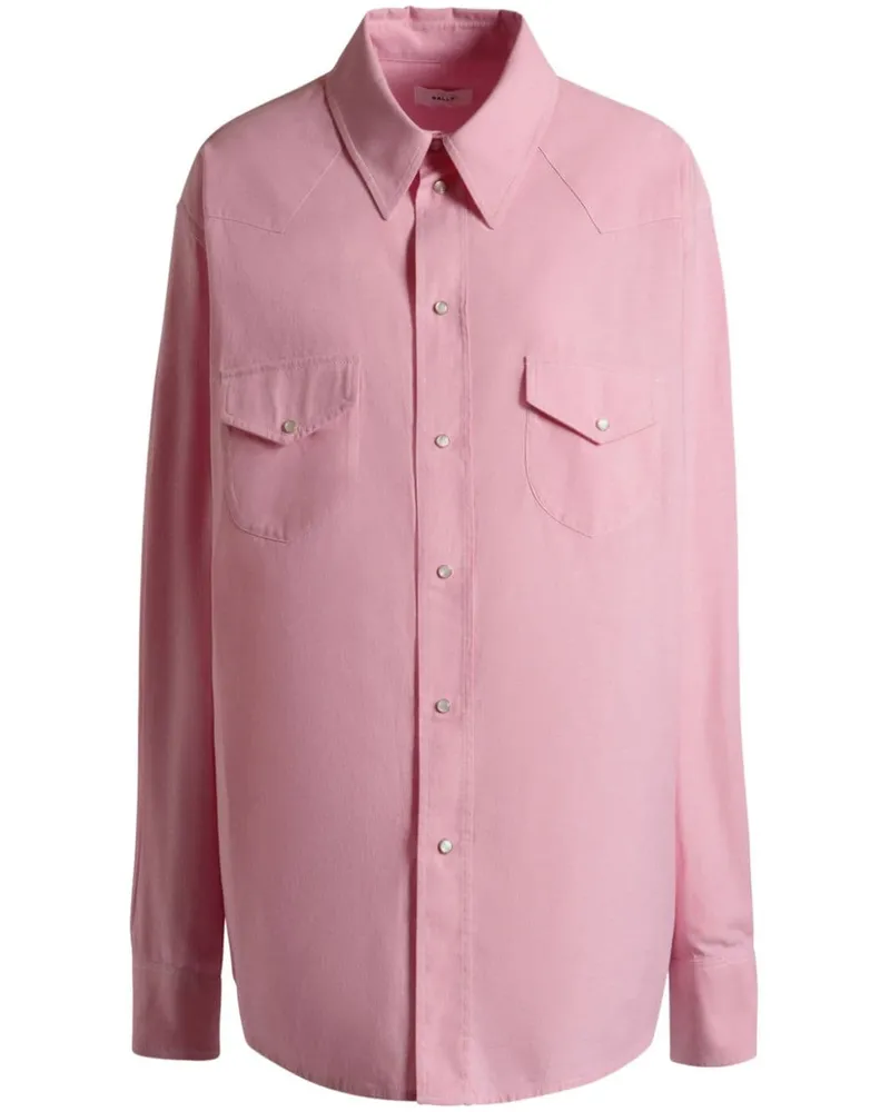 Bally Hemd mit Druckknöpfen - Rosa Rosa