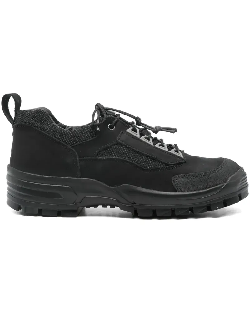 GR10K leather panelled sneakers - Schwarz Schwarz