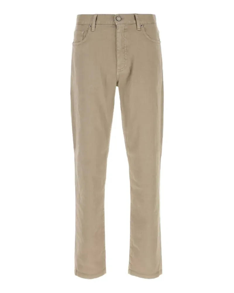 Ermenegildo Zegna stretch linen-blend trousers - Nude Nude