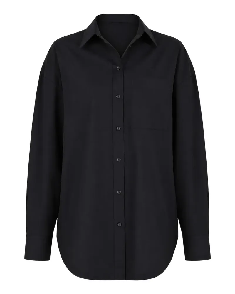 WARDROBE.NYC Hemd mit Brusttasche - Schwarz Schwarz