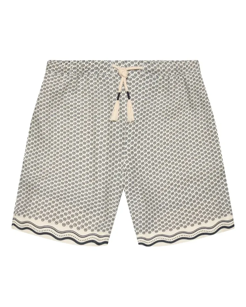 Orlebar Brown Sonoran Shorts mit geometrischem Print - Weiß Weiß
