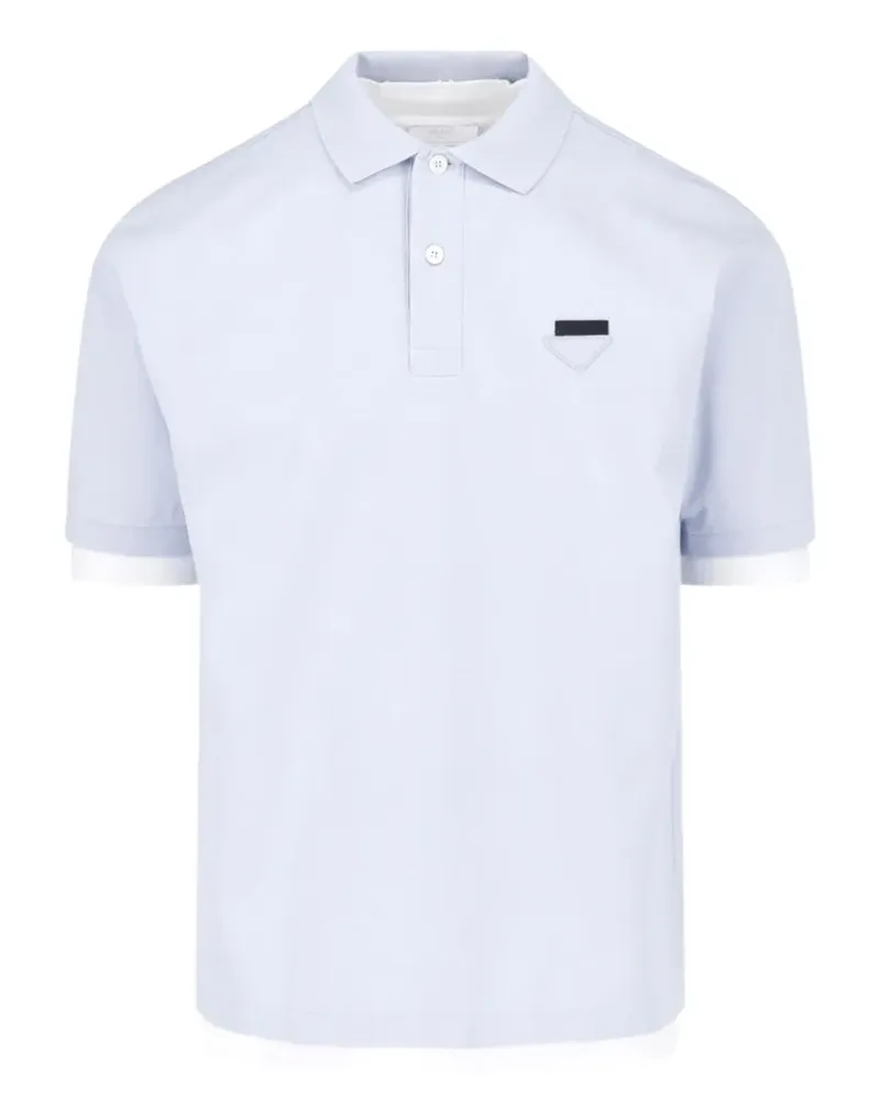Prada cotton polo shirt - Blau Blau