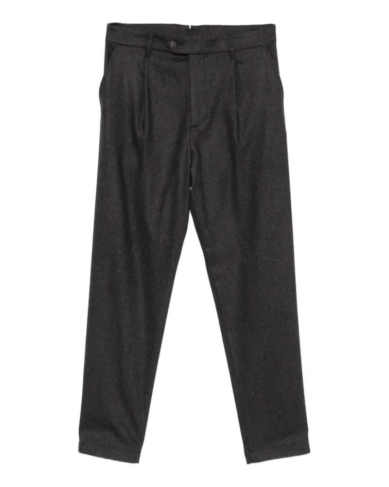 Eleventy Hose mit Bundfalten - Grau Grau