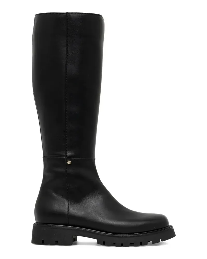 Baldinini leather knee-high boots - Schwarz Schwarz