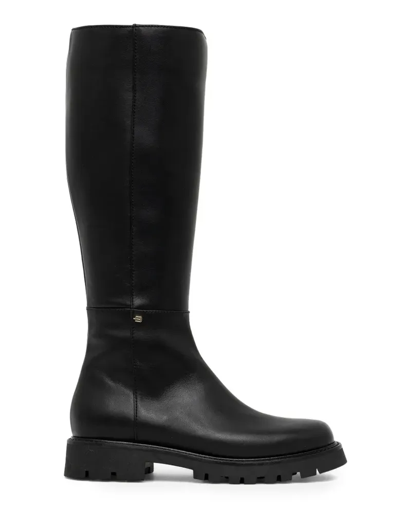 Baldinini leather knee-high boots - Schwarz Schwarz