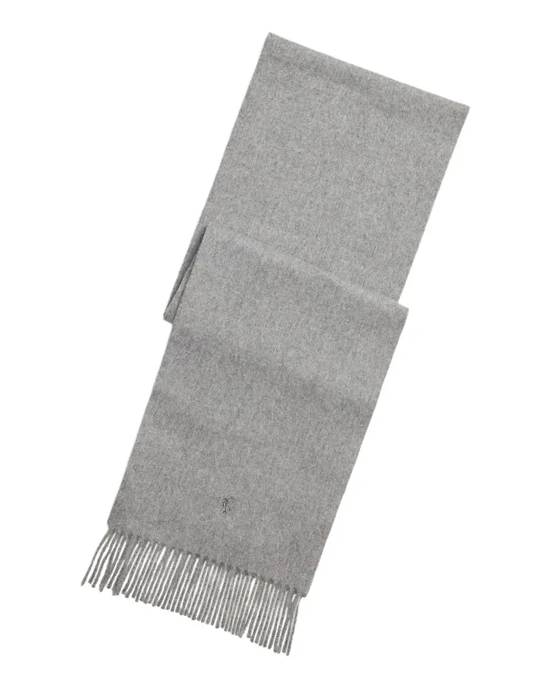 Ralph Lauren Kaschmirschal mit Fransen - Grau Grau