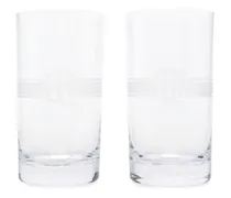 Set aus zwei Ashton Longdrink-Gläsern - Weiß