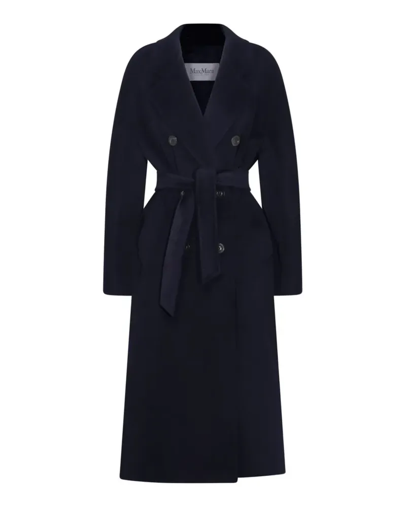 Max Mara Doppelreihiger Icon Mantel mit Gürtel - Blau Blau