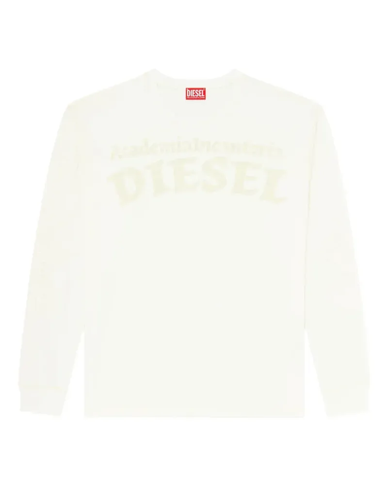 Diesel raw-cut embroidered T-shirt - Nude Nude
