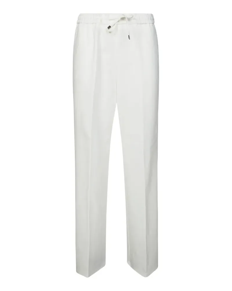Berwich elasticated-waistband palazzo pants - Weiß Weiß