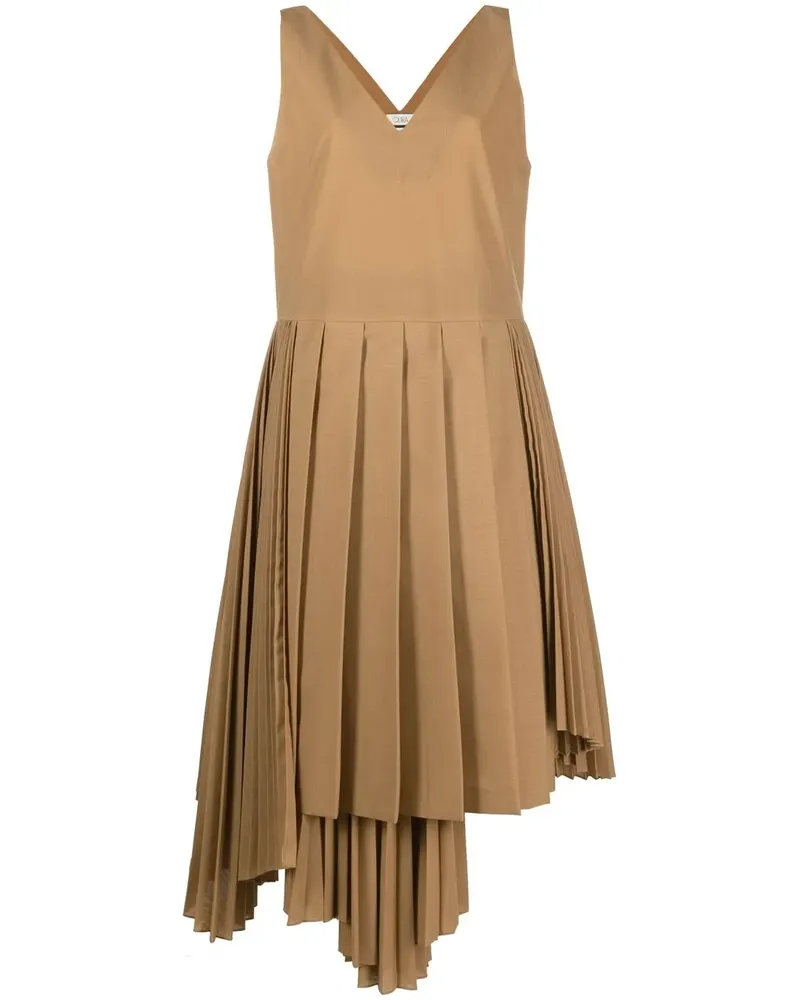 QUIRA Kleid mit asymmetrischem Saum - Nude Nude