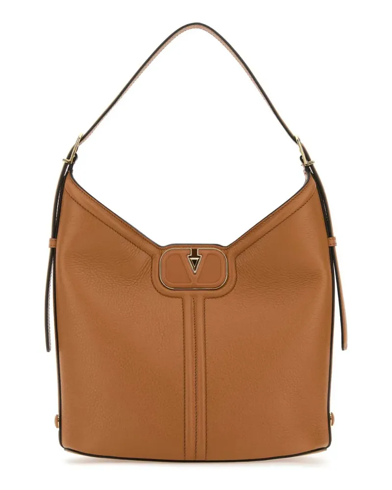 Valentino Garavani VLogo Schultertasche - Braun Braun