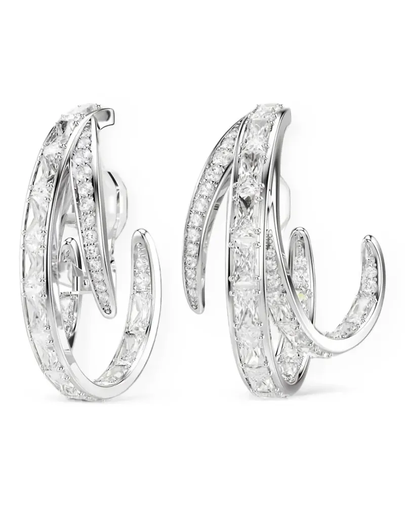 Swarovski Vienna Ohrclips mit Kristallverzierung - Silber Silber