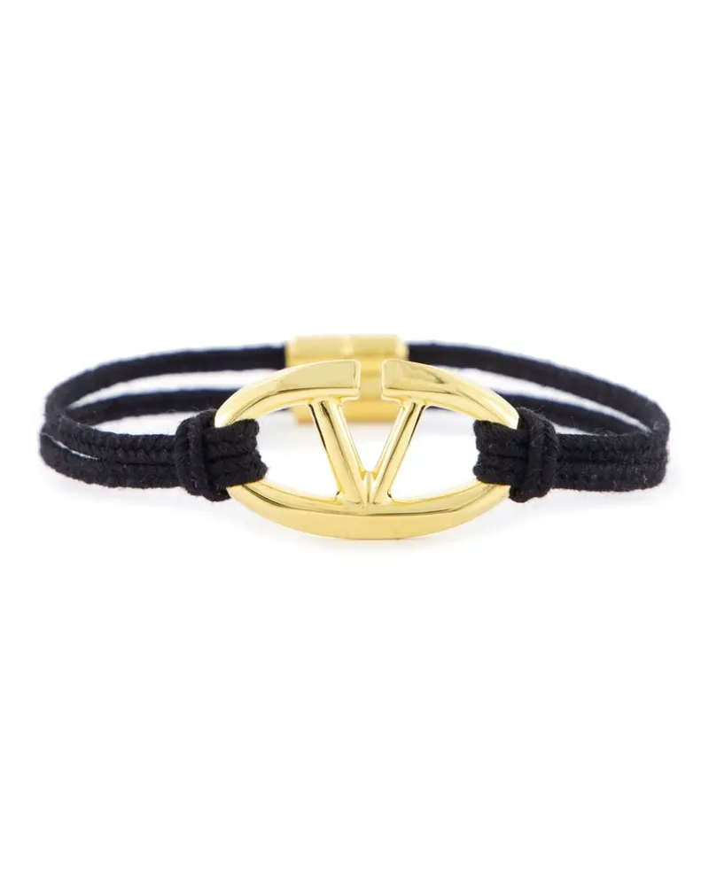 Valentino Garavani VLogo The Bold Edition Kordelarmband - Schwarz Schwarz