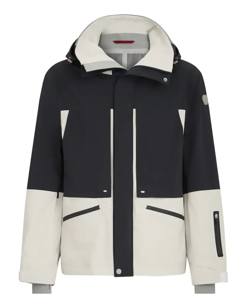 Brunello Cucinelli Mountain Performance Jacke aus kaschiertem Taft - Blau Blau