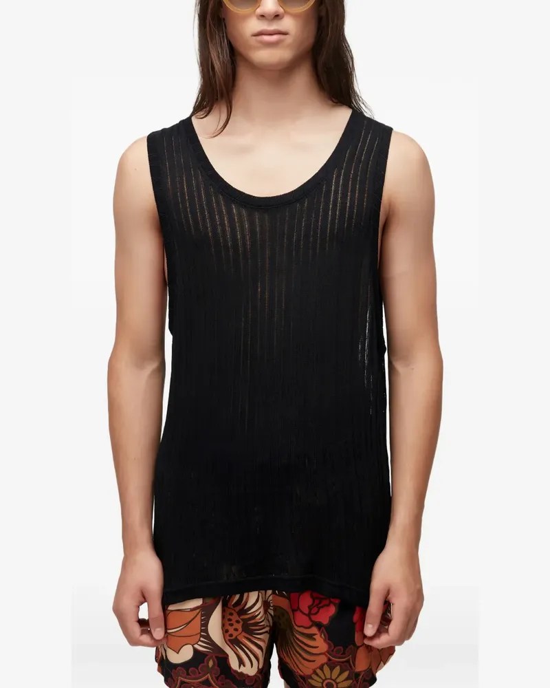 Osklen Gestricktes Top - Schwarz Schwarz