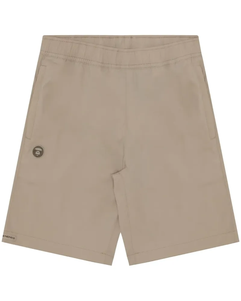 BAPE Moonface Shorts mit Logo-Patch - Nude Nude