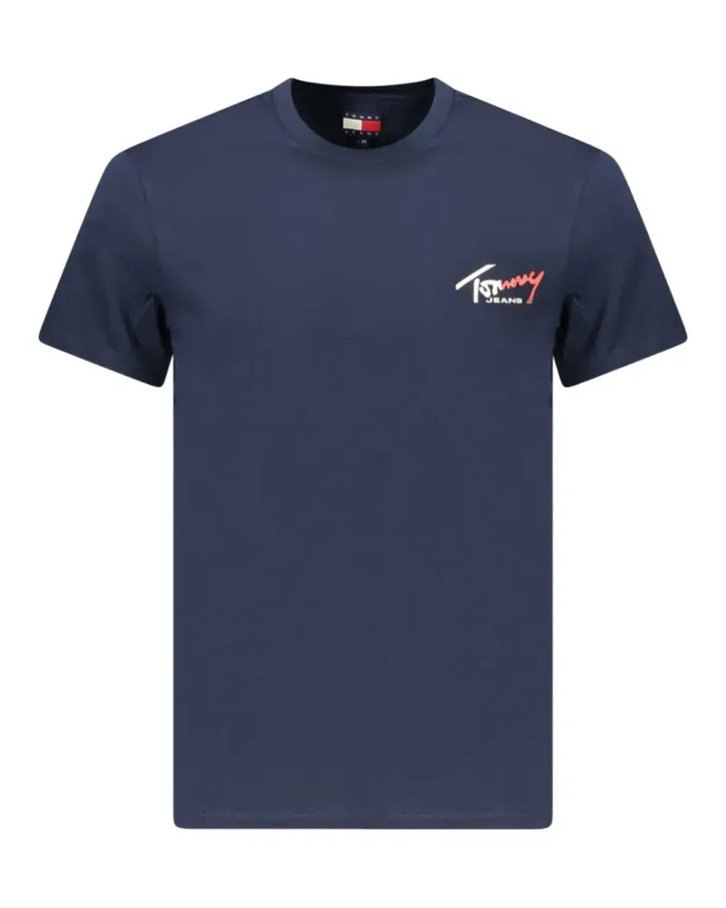 Tommy Hilfiger T-Shirt mit Logo-Print - Blau Blau