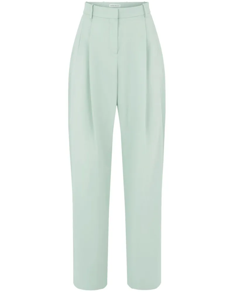 Nina Ricci Wide-Leg-Hose mit Bundfalten - Blau Blau