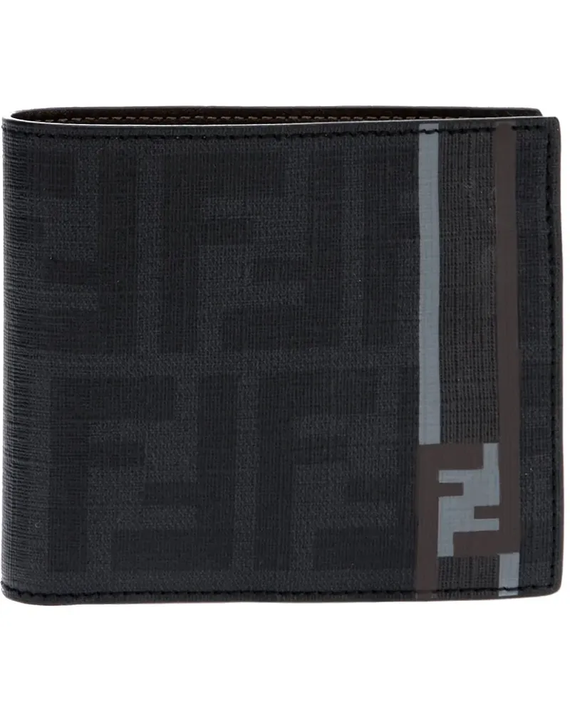 Fendi Zucca Bifold Wallet- - Schwarz Schwarz