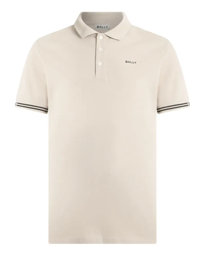 Bally Gestreiftes Poloshirt - Nude Nude