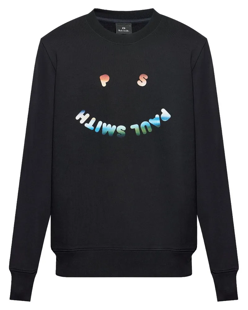Paul Smith Sweatshirt mit Happy Gradient-Print - Schwarz Schwarz