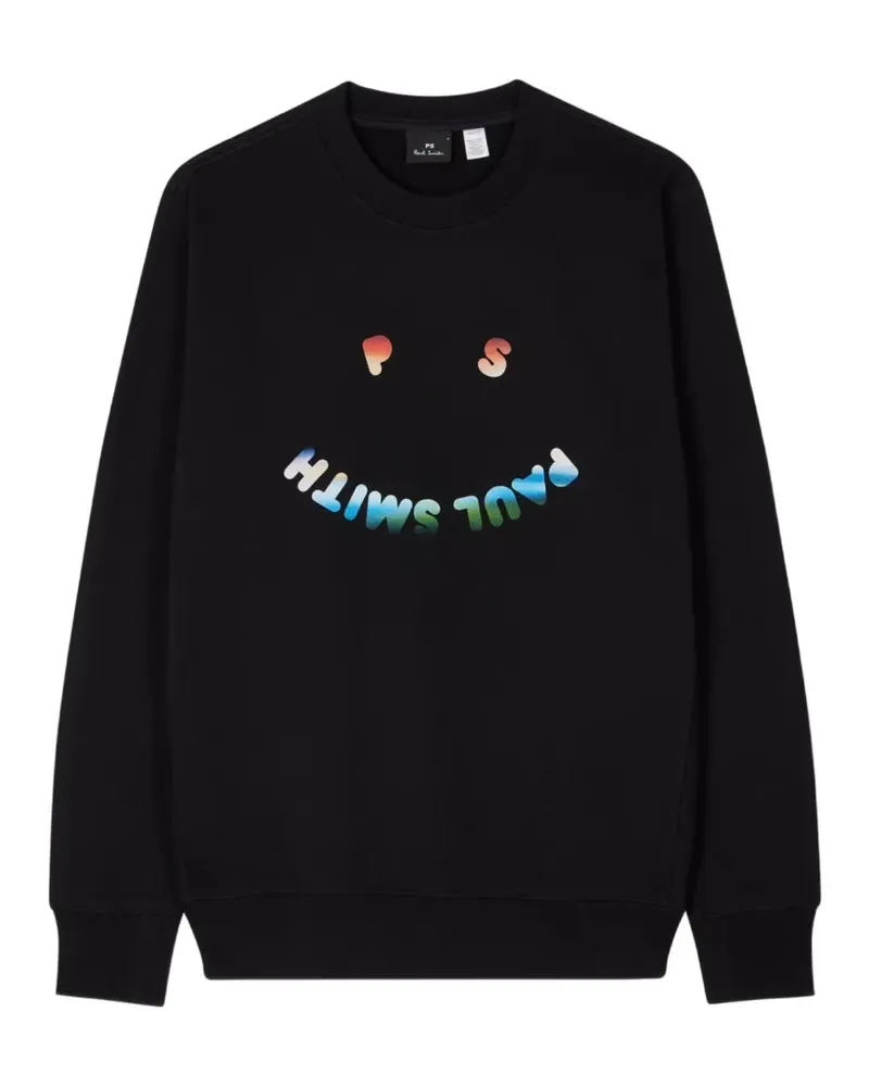 Paul Smith Sweatshirt mit Happy Gradient-Print - Schwarz Schwarz