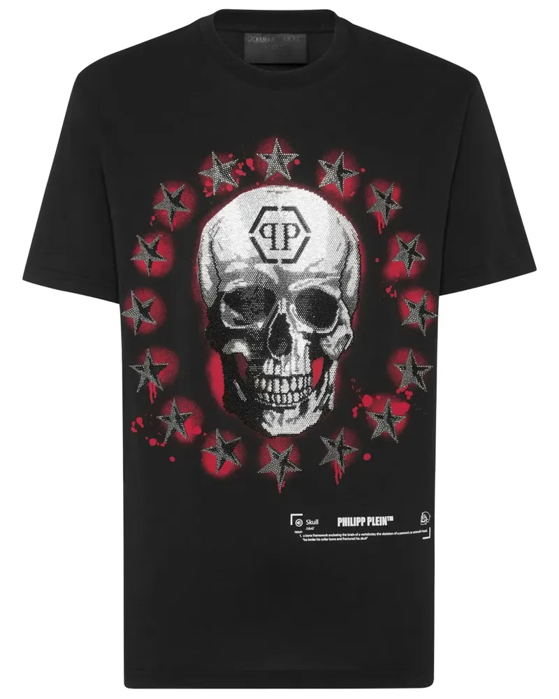 Philipp Plein T-Shirt mit Totenkopf-Print - Schwarz Schwarz