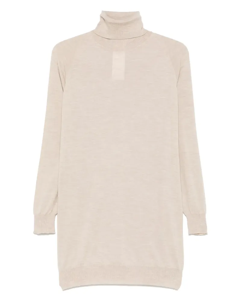 Max Mara Minikleid aus Kaschmir - Nude Nude