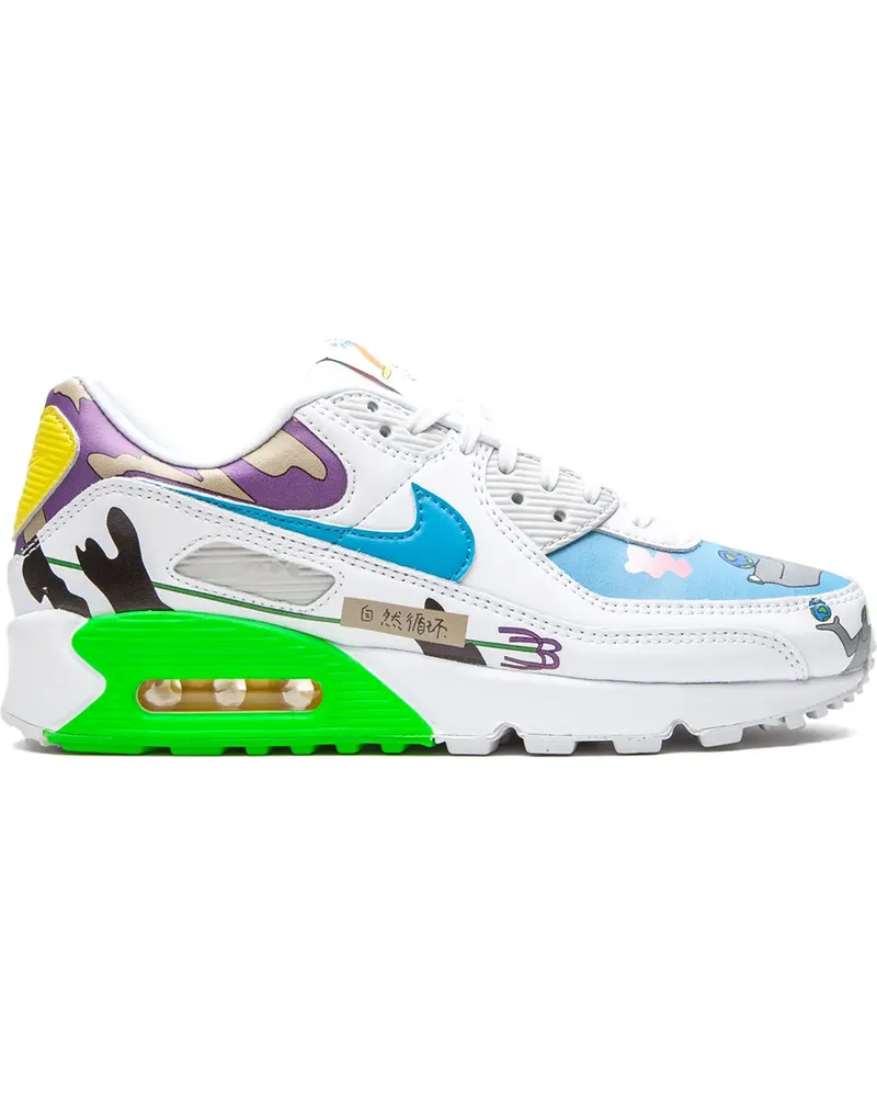 Nike Flyleather Air Max 90 QS Ruohan Wang' Sneakers - Weiß Weiß