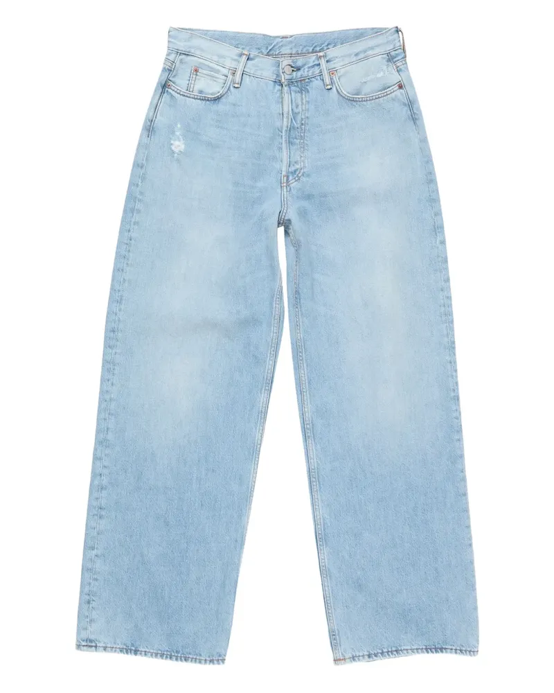Acne Studios Jeans mit Logo-Patch - Blau Blau