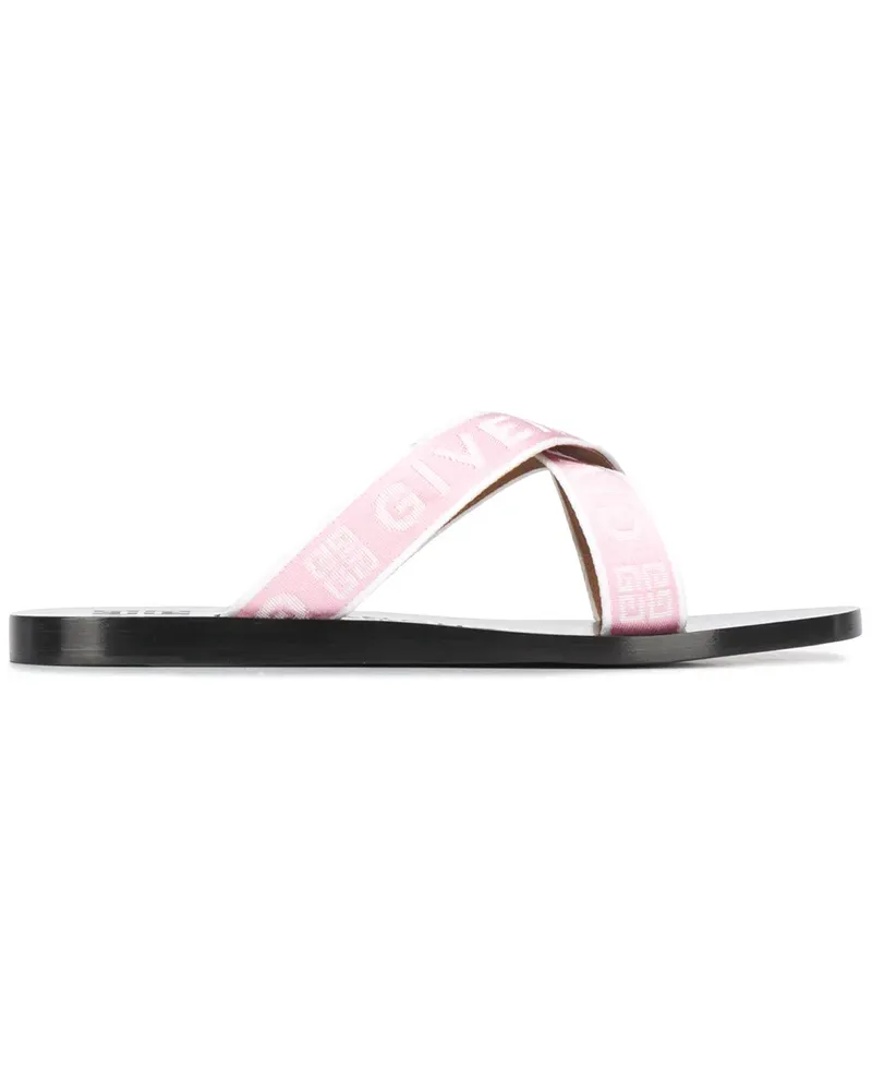 Givenchy Sandalen mit Logo-Riemen - Rosa Rosa