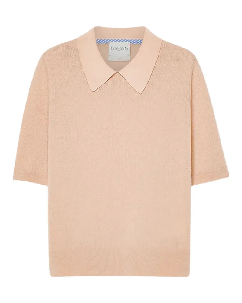 forte_forte Top mit Kragen - Rosa Rosa