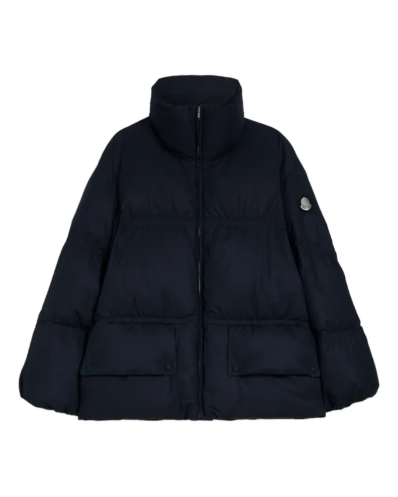 Jil Sander quilted high-neck jacket - Blau Blau