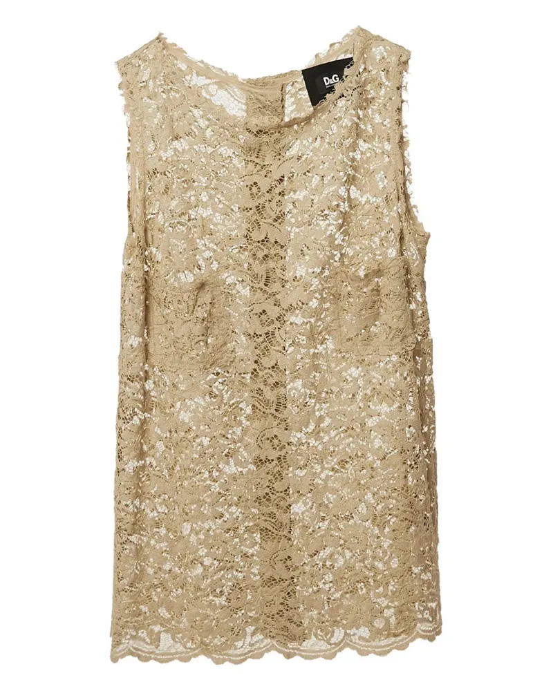 Dolce & Gabbana Pre-owned Spitzentop - Nude Nude