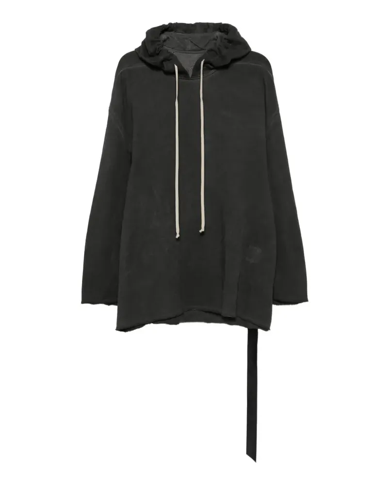 DRKSHDW by Rick Owens Ungesäumter Hoodie mit Kordelzug - Schwarz Schwarz