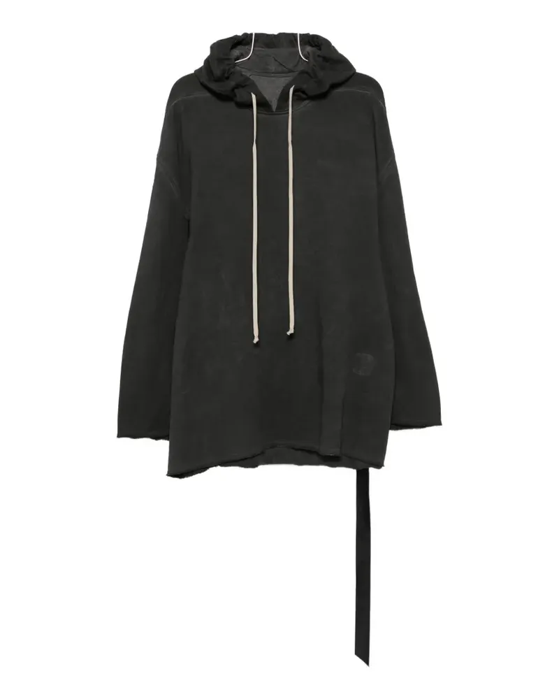 DRKSHDW by Rick Owens drawstring raw-cut hoodie - Schwarz Schwarz