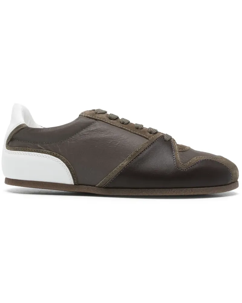 Moschino Sneakers aus Leder - Braun Braun