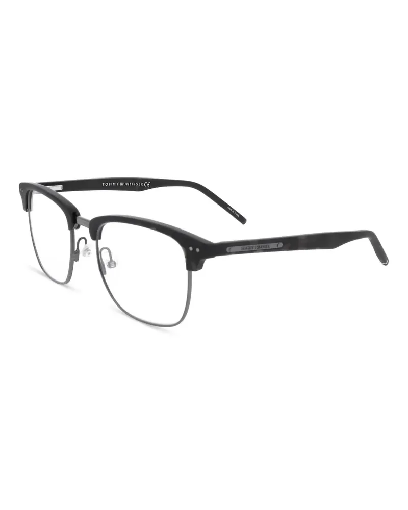 Tommy Hilfiger Sonnenbrille mit Brauensteg - Schwarz Schwarz